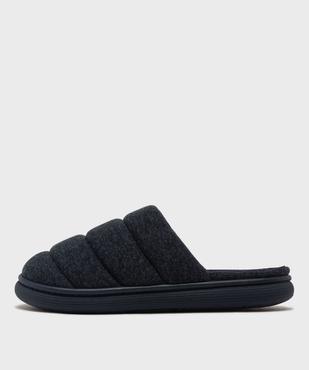 Chaussons mules en textile matelassé homme - Isotoner vue3 - ISOTONER - GEMO