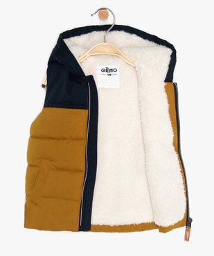 Doudoune bébé garçon sans manches avec capuche vue2 - GEMO(BEBE DEBT) - GEMO