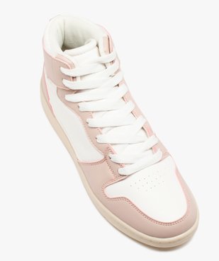 Baskets mid bicolores femme vue5 - GEMO 4G FEMME - GEMO