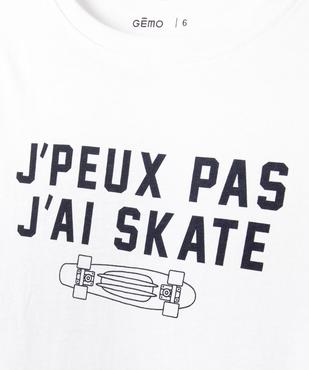 Tee-shirt à manches courtes garçon avec motif vue2 - GEMO (ENFANT) - GEMO