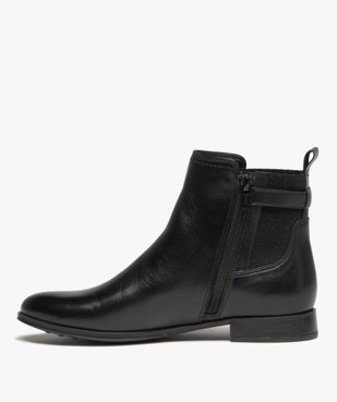 Boots dessus cuir avec élastique fantaisie sur tige femme - Pierre Cardin vue3 - PIERRE CARDIN D - GEMO