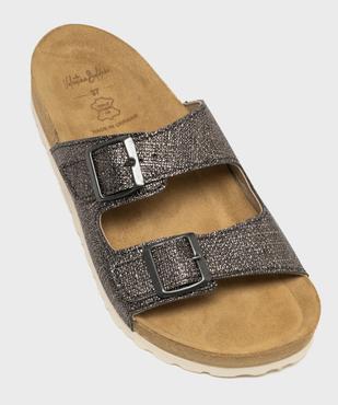 Mules anatomiques légères à  brides pailletées femme - Valentina Baldano vue5 - VALENTINA BALDA - GEMO