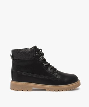 Boots fille avec col fantaisie et semelle crantée vue1 - GEMO (ENFANT) - GEMO