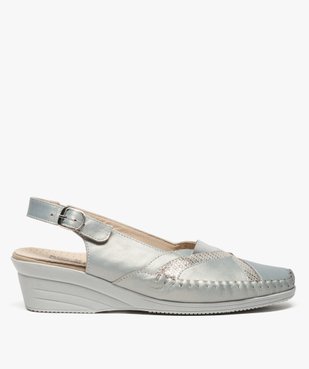Mocassins confort femme avec talon ouvert vue1 - GEMO (CONFORT) - GEMO