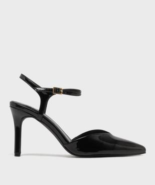 Escarpins slingback vernis à talon haut femme - Follow Me vue1 - FOLLOW ME - GEMO