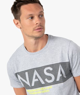 Tee-shirt homme avec inscription fluo - Nasa vue2 - NASA - GEMO
