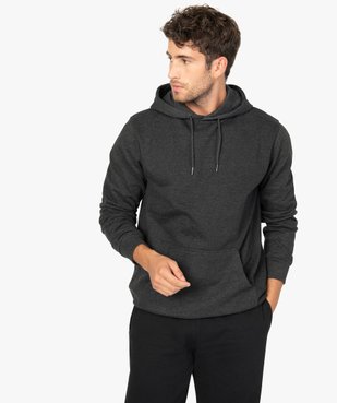 Sweat homme à capuche avec poche kangourou vue1 - GEMO (HOMME) - GEMO