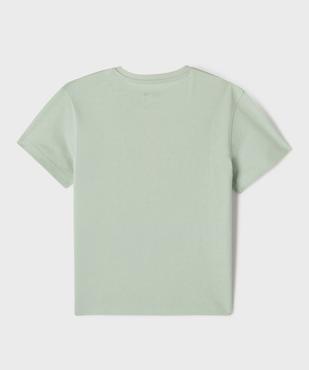 Tee-shirt uni col tunisien enfant garçon vue3 - GEMO 4G GARCON - GEMO