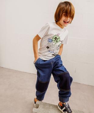 Jean confortable à taille élastique garçon vue7 - GEMO 4G GARCON - GEMO