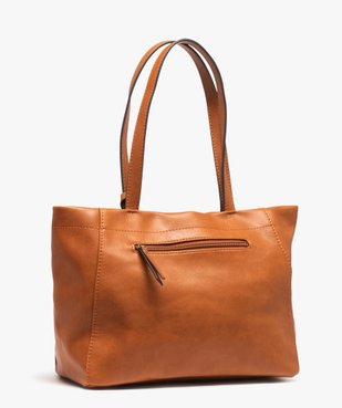 Sac femme forme trapèze souple vue2 - GEMO (ACCESS) - GEMO