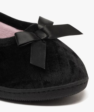 Chaussons ballerines en velours femme - Isotoner vue6 - ISOTONER - GEMO