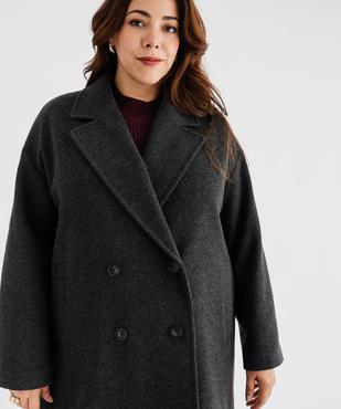 Manteau long croisé à double boutonnage et col femme grande taille vue4 - GEMO (G TAILLE) - GEMO