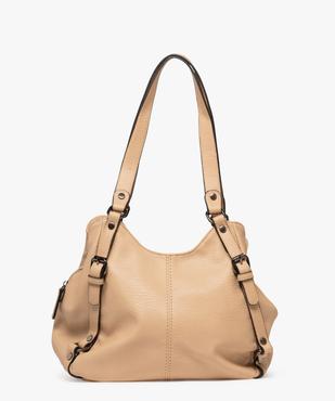 Sac à main grand format en matière grainée et souple femme vue1 - GEMO (ACCESS) - GEMO