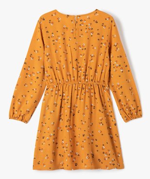 Robe fluide à manches longues fille - LuluCastagnette vue4 - LULUCASTAGNETTE - GEMO