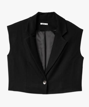 Gilet de costume court fermeture à épaulettes femme vue4 - GEMO(FEMME PAP) - GEMO