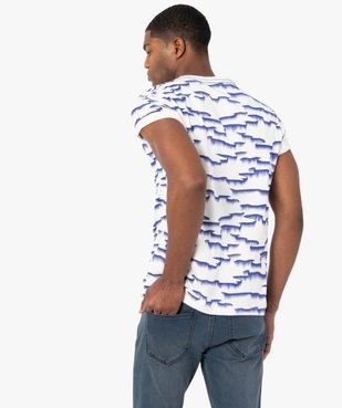 Tee-shirt homme imprimé bicolore vue3 - GEMO (HOMME) - GEMO