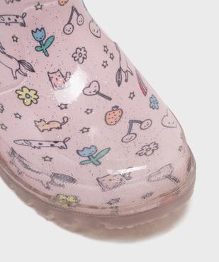 Bottes de pluie imprimées et pailletées fille - Lovely Wings vue6 - LOVELY WINGS - GEMO