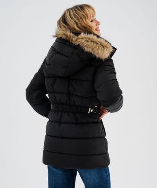 Doudoune mi-longue à capuche femme vue3 - GEMO 4G FEMME - GEMO