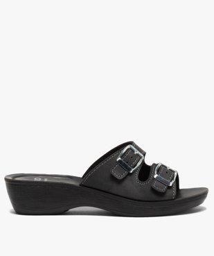 Mules femme confort à double bride à boucle vue1 - GEMO (CONFORT) - GEMO