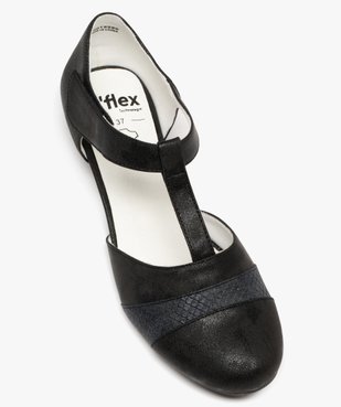 Escarpins confort à talon cubain et bride en T femme vue5 - G'FLEX - GEMO