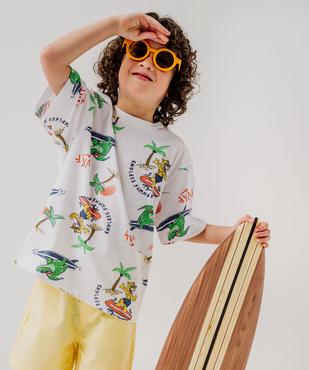 Tee-shirt imprimé coupe large garçon vue1 - GEMO 4G GARCON - GEMO