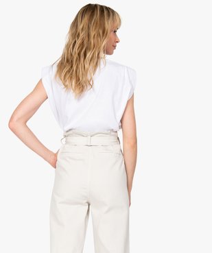 Tee-shirt femme à épaulettes – LuluCastagnette vue3 - LULUCASTAGNETTE - GEMO