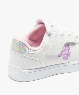 Baskets fille unies avec licorne brodée - Skechers vue6 - SKECHERS - GEMO