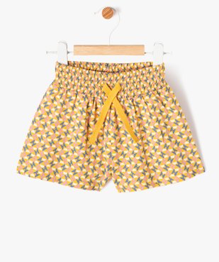 Short imprimé en maille bébé fille vue1 - GEMO 4G BEBE - GEMO