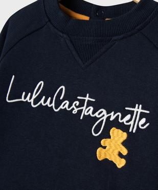 Sweat avec broderie poitrine bébé garçon - LuluCastagnette vue3 - LULU CASTAGNETTE GEMO FOR GOOD - GEMO