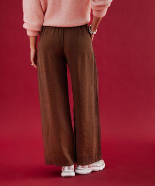 Pantalon large en matière fluide femme vue3 - GEMO 4G FEMME - GEMO