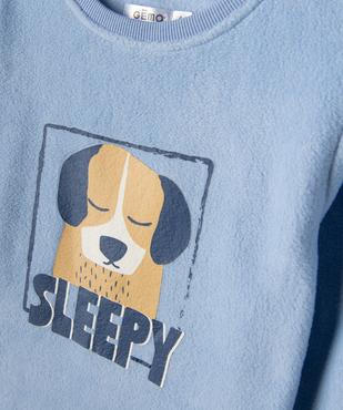 Pyjama en maille polaire garçon à motif chien vue2 - GEMO 4G GARCON - GEMO