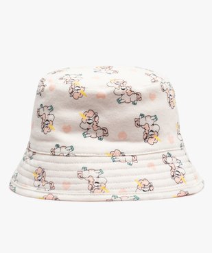 Chapeau bébé fille bob réversible vue1 - GEMO(BEBE DEBT) - GEMO