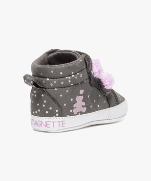 Basket montante à pois et pompons - Lulu Castagnette vue4 - LULUCASTAGNETTE - GEMO