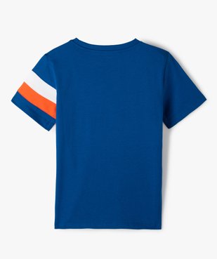 Tee-shirt garçon à manches courtes tricolore - Camps United vue3 - CAMPS UNITED - GEMO