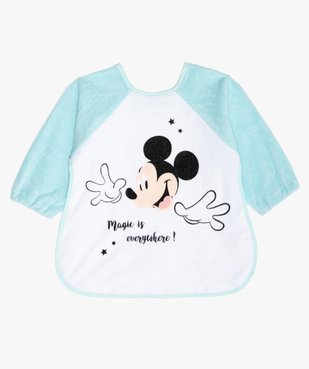 Bavoir bébé à manches longues en éponge imprimé Mickey - Disney vue1 - MICKEY - GEMO