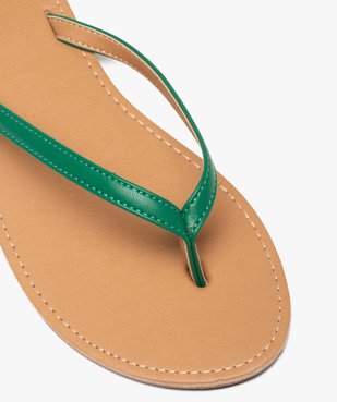 Tongs femme à petit talon plat et lanières fines vue6 - GEMO (CASUAL) - GEMO