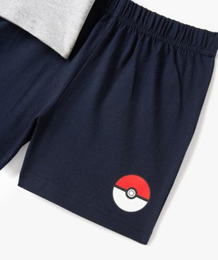 Pyjashort garçon bicolore avec motif Pikachu- Pokemon vue3 - POKEMON - GEMO