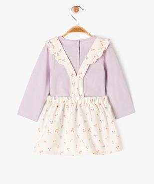 Ensemble 2 pièces bébé fille : robe + tee-shirt à manches longues vue5 - GEMO 4G BEBE - GEMO