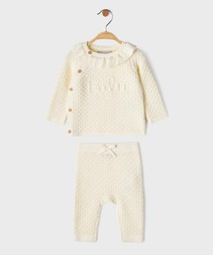 Ensemble 2 pièces en maille fantaisie bébé fille - LuluCastagnette vue1 - LULUCASTAGNETTE - GEMO