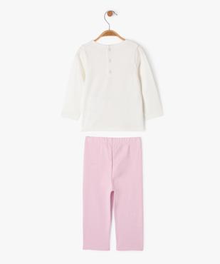 Pyjama 2 pièces en jersey de coton motif oiseau bébé vue3 - GEMO 4G BEBE - GEMO