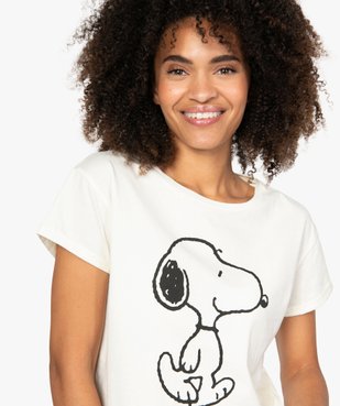Tee-shirt femme oversize à motif Snoopy - Peanuts vue2 - SNOOPY - GEMO