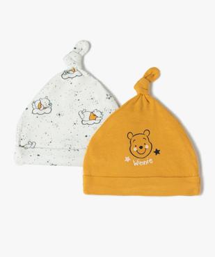Bonnet bébé avec motif Winnie l'Ourson (lot de 2) - Disney vue1 - DISNEY DTR - GEMO