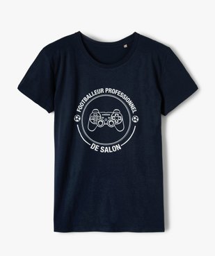 Tee-shirt garçon ado motif fantaisie football vue1 - SANS MARQUE - GEMO