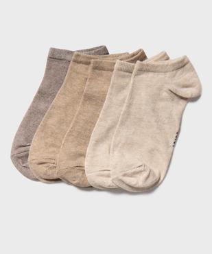 Chaussettes femme ultra courtes unies (lot de 5) vue1 - GEMO 4G FEMME - GEMO