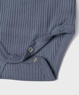 Body manches longues fermeture croisée bébé garçon (lot de 3) vue2 - GEMO 4G BEBE - GEMO