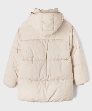 Parka mi-longue déperlante à col montant, capuche et doublure polaire fille vue5 - GEMO 4G FILLE - GEMO