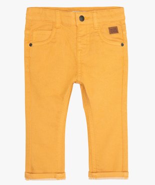 Pantalon bébé garçon coupe slim en toile extensible vue1 - GEMO(BEBE DEBT) - GEMO