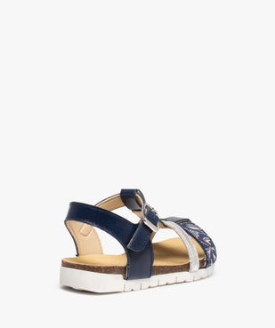 Sandales fille dessus cuir à semelle contrastante – NA! vue4 - NA! - GEMO