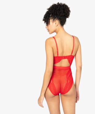 Body femme en dentelle avec armatures vue3 - Nikesneakers(HOMWR FEM) - Nikesneakers
