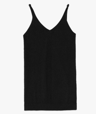 Robe courte en maille pailletée à bretelles femme vue4 - GEMO(FEMME PAP) - GEMO